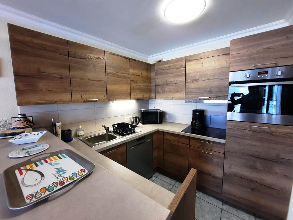 Appartement à louer : Type 3 traversant avec 2 terrasses (face mer et coté parking plein sud), Bray-Dunes
